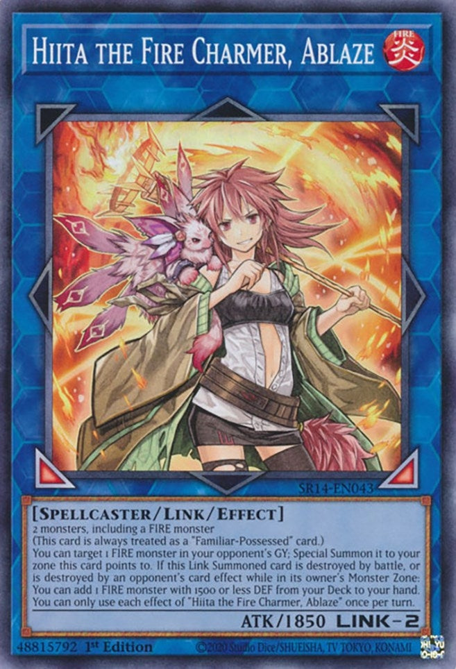 Image for Hiita the Fire Charmer, Ablaze (SR14-EN043) (SR14) - YuGiOh
