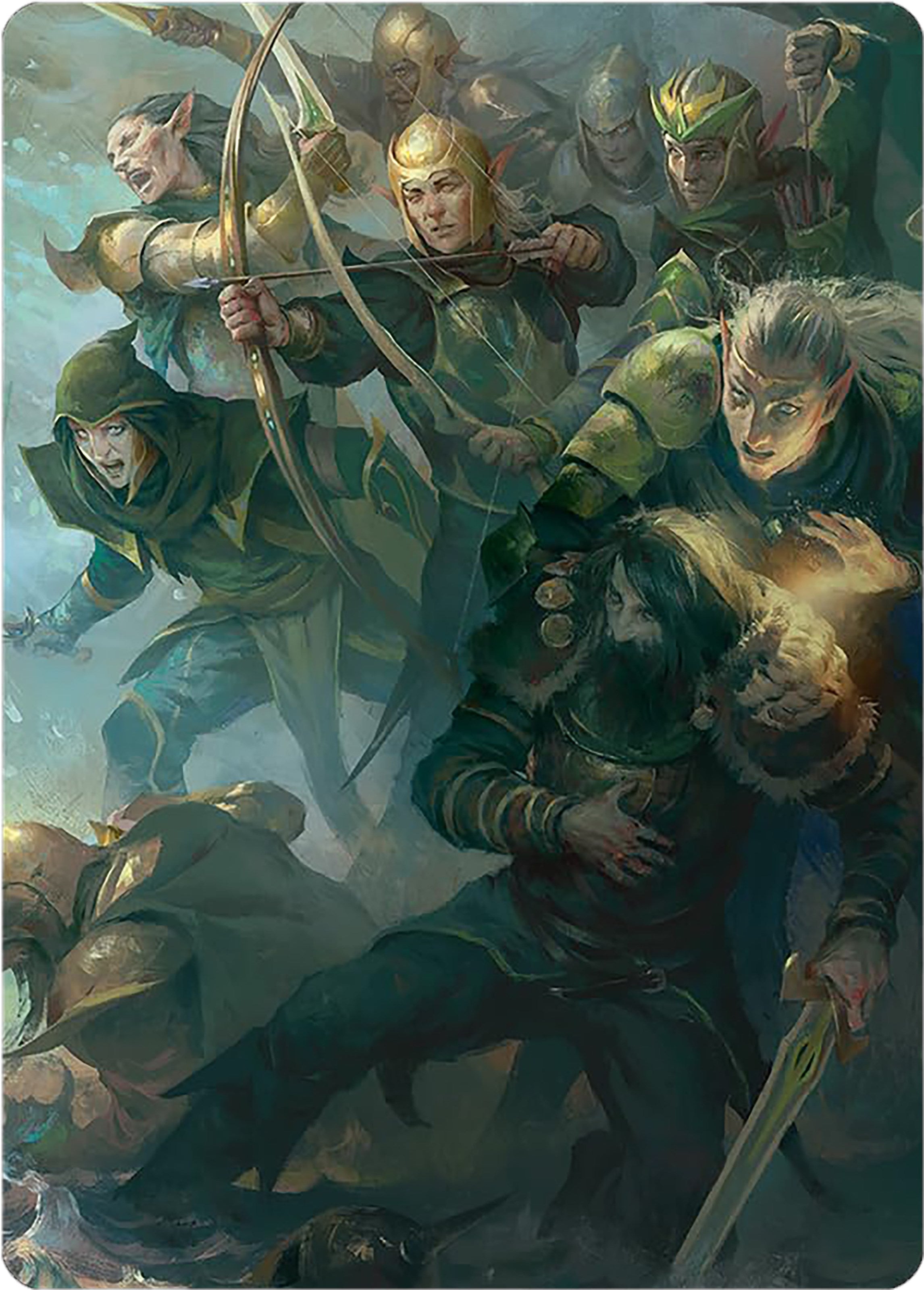 Image for Galadhrim Brigade Art Card (12) (Universes Beyond: The Lord of the Rings: Tales of Middle-earth) - Magic: The Gathering