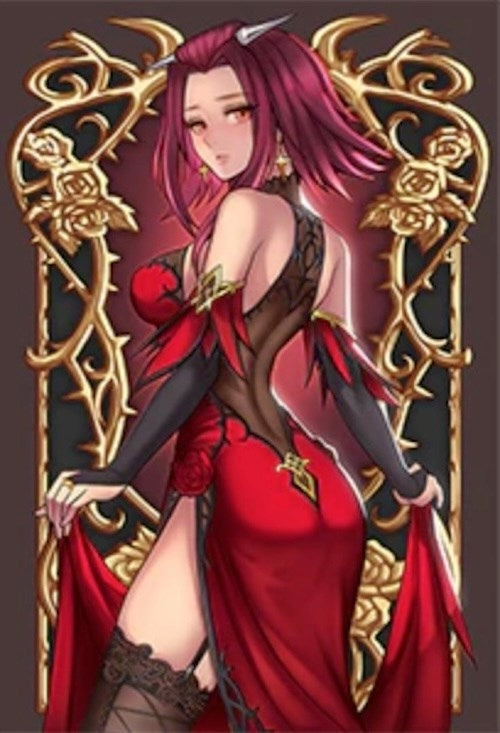 Image for Standard Blackrose Gown Back Pose Sleeves (70-Pack) - Card Sleeves