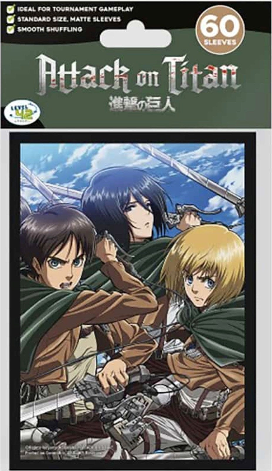 Image for Attack on Titan - Battle Trio Sleeves (60-Pack) - Card Sleeves