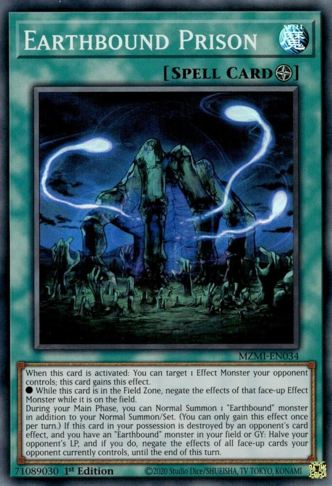 Image for Earthbound Prison (MZMI-EN034) (MZMI) - YuGiOh