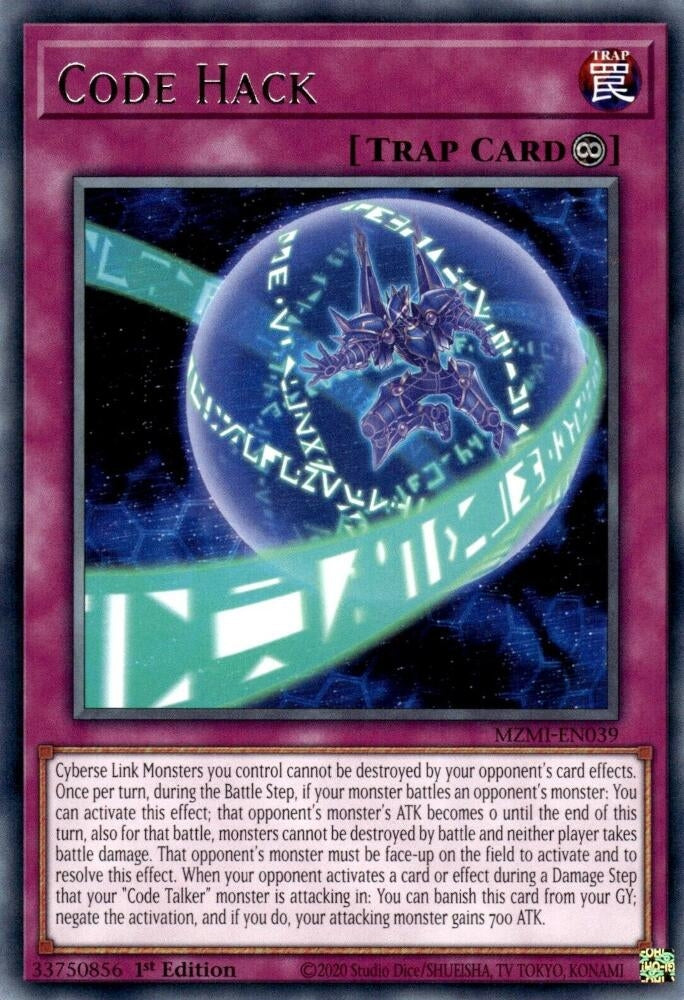 Image for Code Hack (MZMI-EN039) (MZMI) - YuGiOh