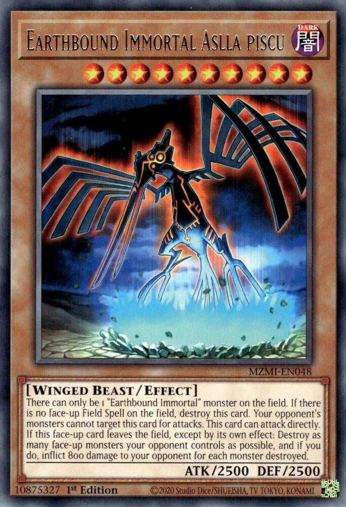 Image for Earthbound Immortal Aslla Piscu (MZMI-EN048) (MZMI) - YuGiOh