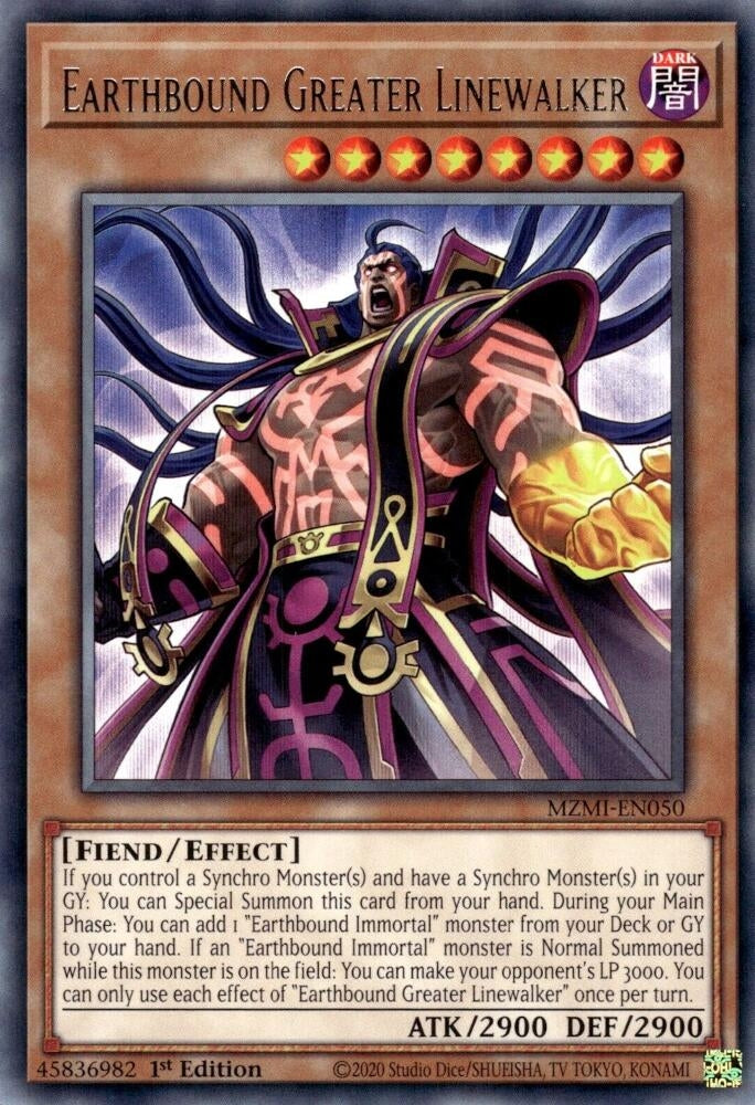 Image for Earthbound Greater Linewalker (MZMI-EN050) (MZMI) - YuGiOh