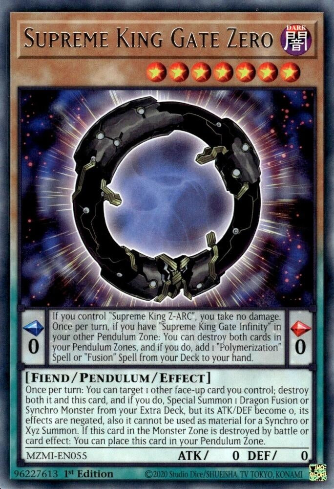 Image for Supreme King Gate Zero (MZMI-EN055) (MZMI) - YuGiOh
