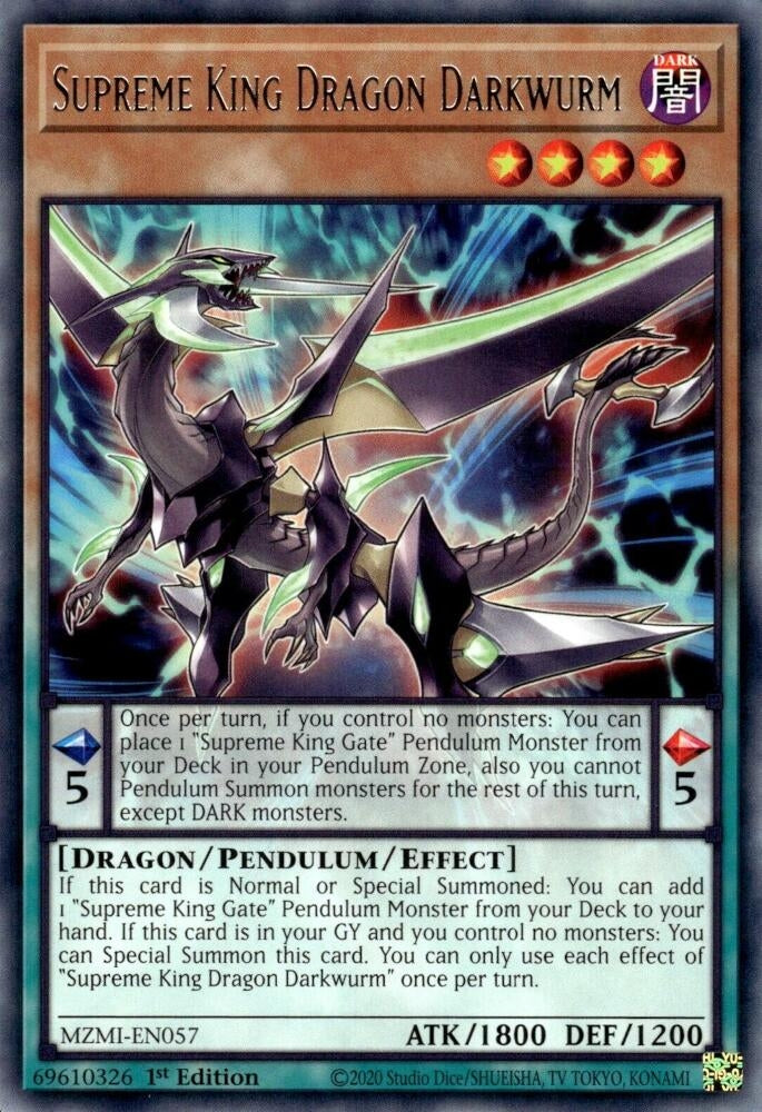 Image for Supreme King Dragon Darkwurm (MZMI-EN057) (MZMI) - YuGiOh