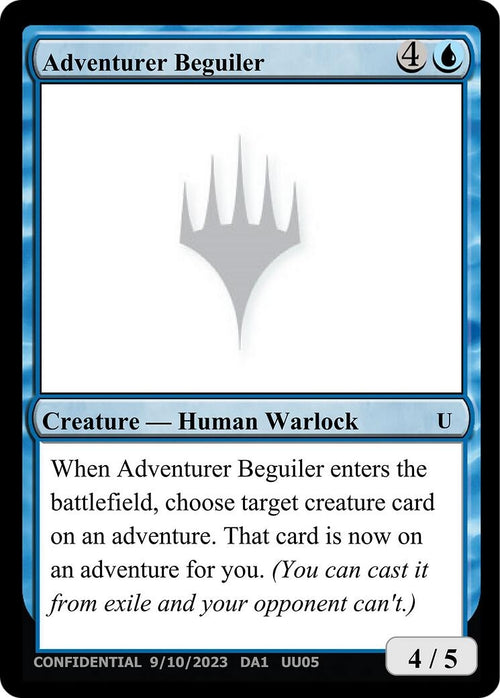 Image for Adventurer Beguiler (Un-Known Event Playtest Cards) - Magic: The Gathering