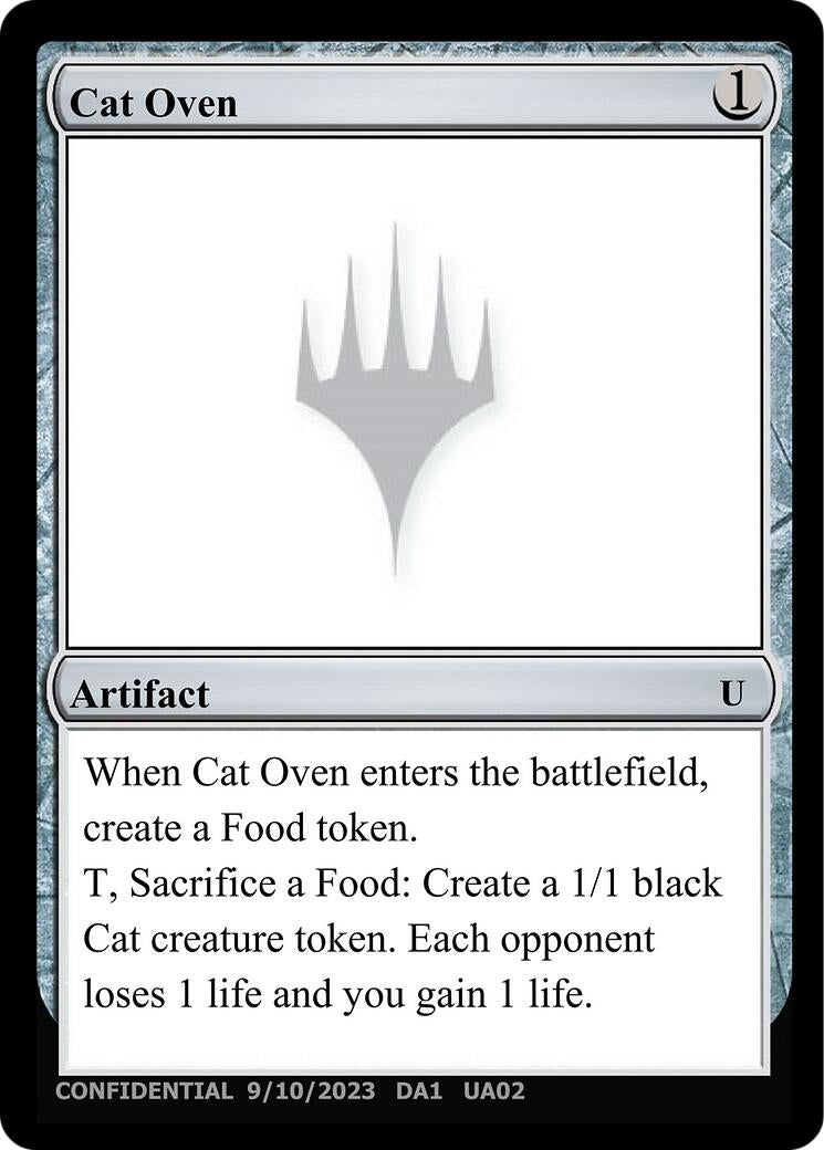 Image for Cat Oven (Un-Known Event Playtest Cards) - Magic: The Gathering
