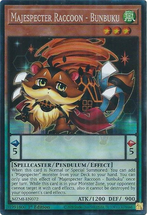 Majespecter Raccoon - Bunbuku (CR) (MZMI-EN072) (MZMI)