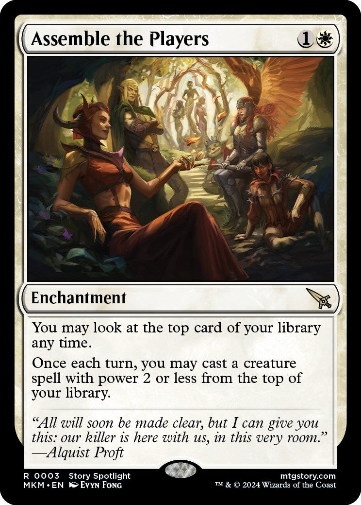 Image for Assemble the Players (3) (Murders at Karlov Manor) - Magic: The Gathering