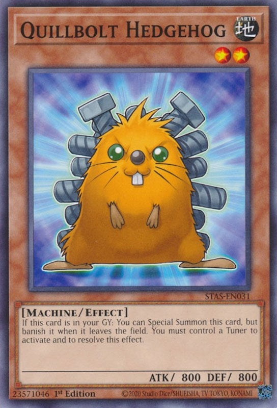 Image for Quillbolt Hedgehog (STAS-EN031) (TPSS) - YuGiOh