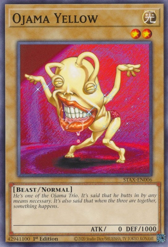 Image for Ojama Yellow (STAX-EN006) (TPSS) - YuGiOh