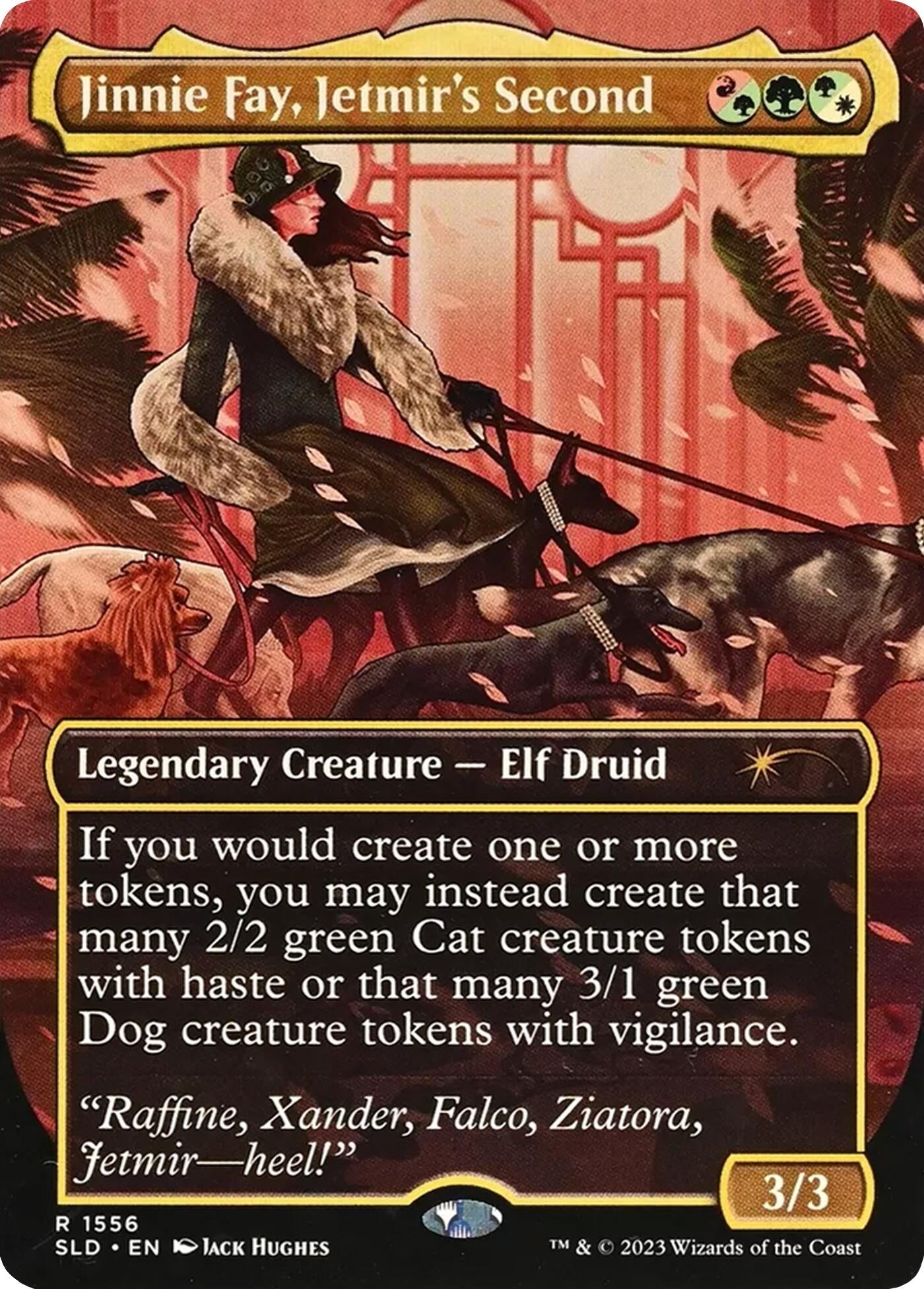 Image for Jinnie Fay, Jetmir's Second (Display Commander) - Thick Stock (1556) (Secret Lair Drop Series) - Magic: The Gathering