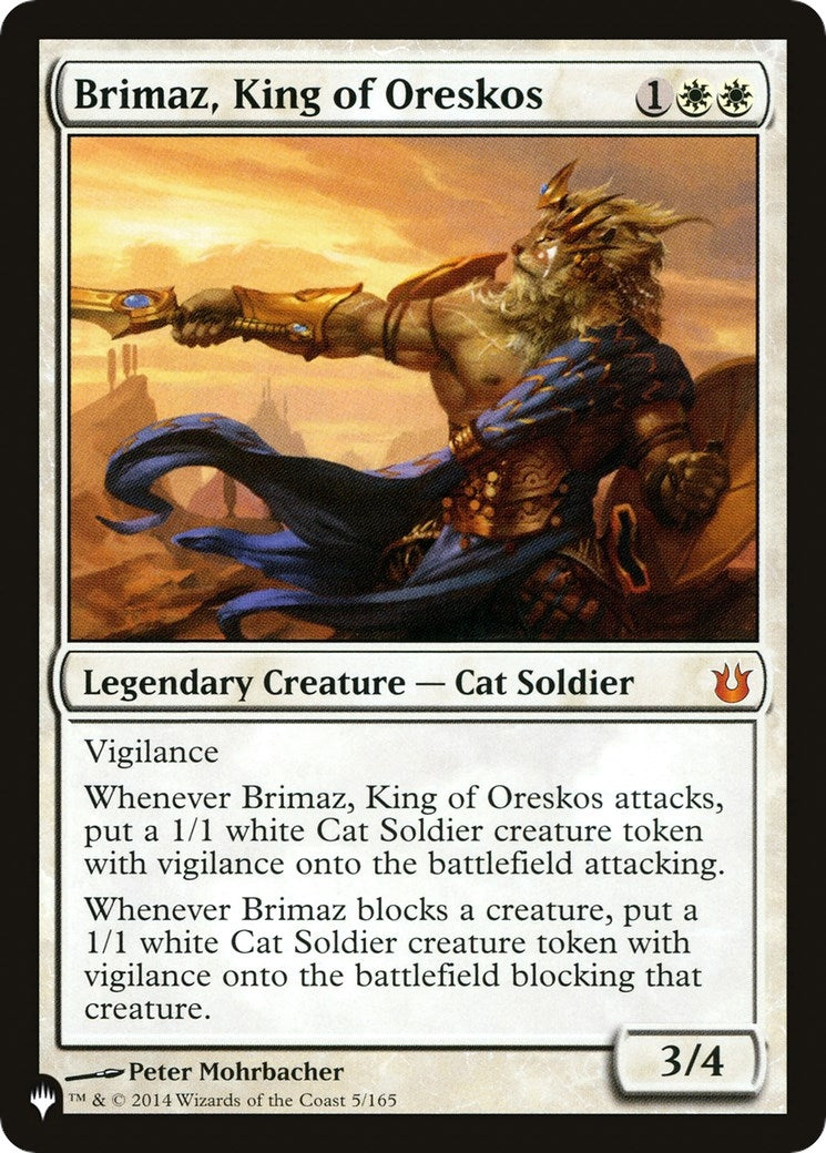 Image for Brimaz, King of Oreskos (5/165) (The List Reprints) - Magic: The Gathering