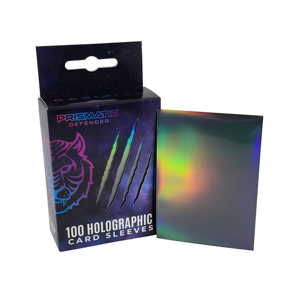 Image for Holographic Sleeves - Black / Oracle (100-Pack) - Card Sleeves