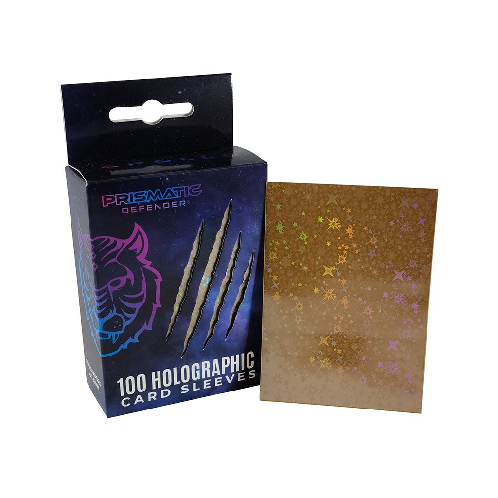 Image for Holographic Sleeves - Gold / Starfield (100-Pack) - Card Sleeves