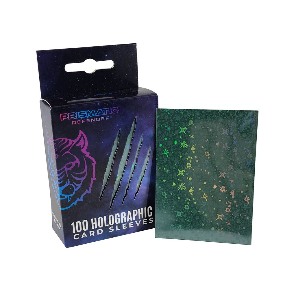 Image for Holographic Sleeves - Dark Green / Starfield (100-Pack) - Card Sleeves