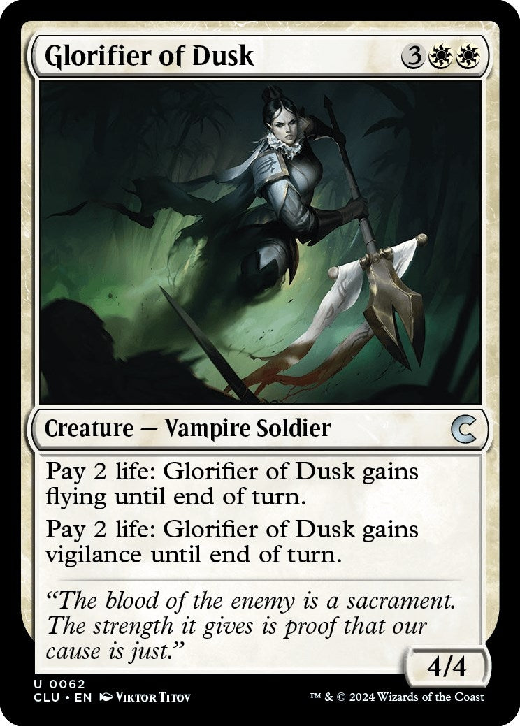 Image for Glorifier of Dusk (62) (Ravnica: Clue Edition) - Magic: The Gathering