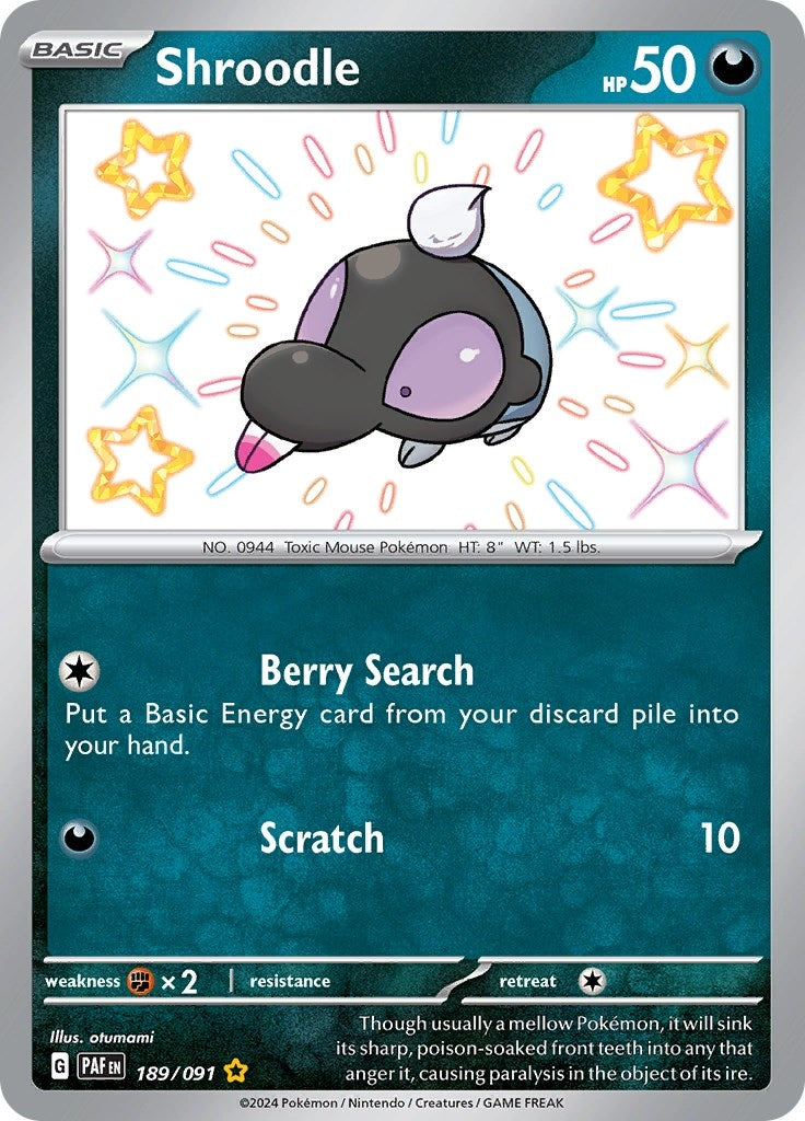 Image for Shroodle (189/091) (PAF) - Pokemon