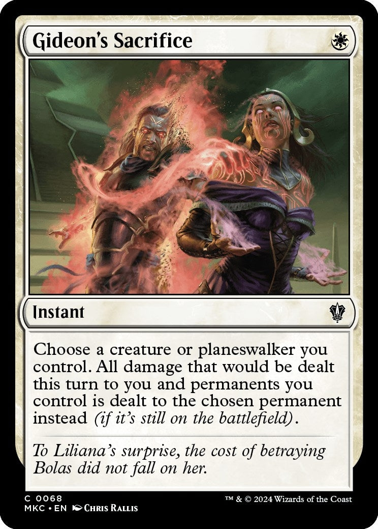 Image for Gideon's Sacrifice (68) (Murders at Karlov Manor) - Magic: The Gathering