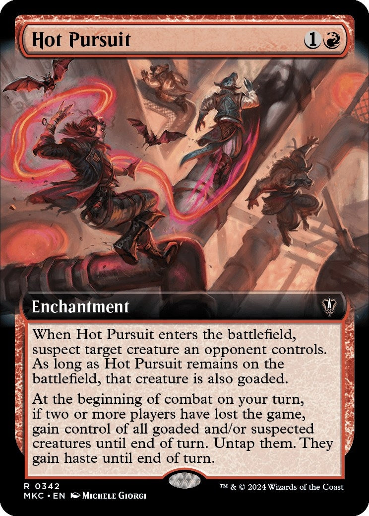 Image for Hot Pursuit (Extended Art) (342) (Murders at Karlov Manor) - Magic: The Gathering