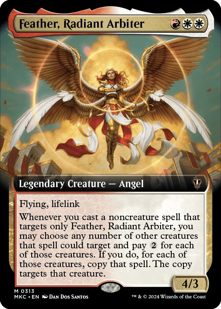 Image for Feather, Radiant Arbiter (Extended Art) (313) (Murders at Karlov Manor) - Magic: The Gathering