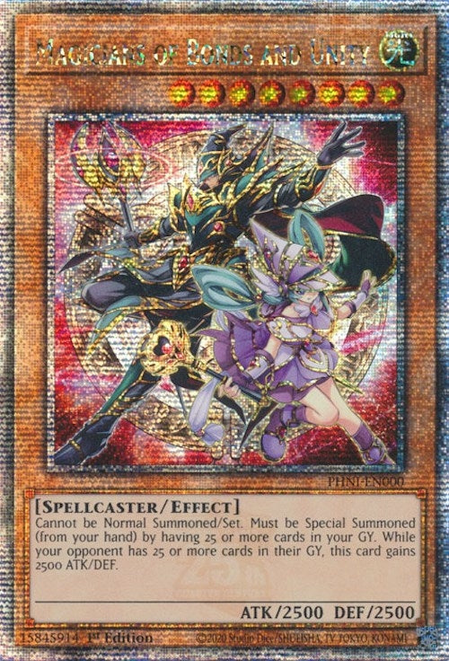 Image for Magicians of Bonds and Unity (Quarter Century Secret Rare) (PHNI-EN000) (PHNI) - YuGiOh