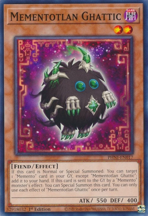 Image for Mementotlan Ghattic (PHNI-EN017) (PHNI) - YuGiOh