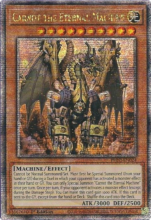 Image for Carnot the Eternal Machine (Quarter Century Secret Rare) (PHNI-EN024) (PHNI) - YuGiOh
