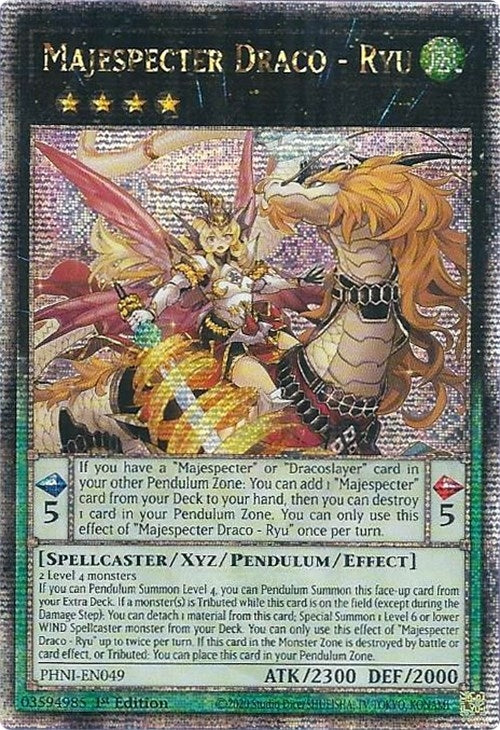 Image for Majespecter Draco - Ryu (Quarter Century Secret Rare) (PHNI-EN049) (PHNI) - YuGiOh