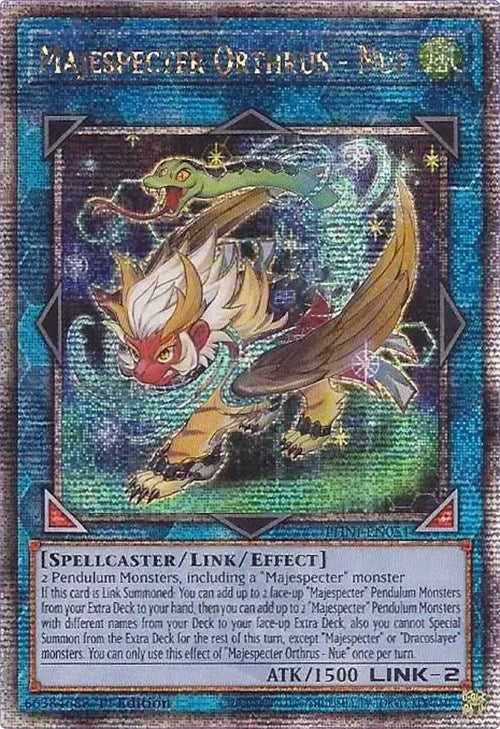 Image for Majespecter Orthrus - Nue (Quarter Century Secret Rare) (PHNI-EN051) (PHNI) - YuGiOh