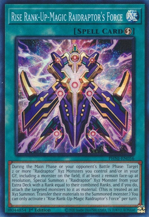 Image for Rise Rank-Up-Magic Raidraptor's Force (PHNI-EN056) (PHNI) - YuGiOh