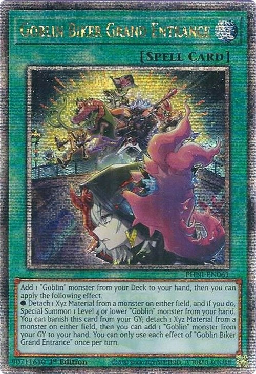 Image for Goblin Biker Grand Entrance (Quarter Century Secret Rare) (PHNI-EN061) (PHNI) - YuGiOh