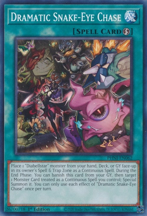 Image for Dramatic Snake-Eye Chase (PHNI-EN062) (PHNI) - YuGiOh