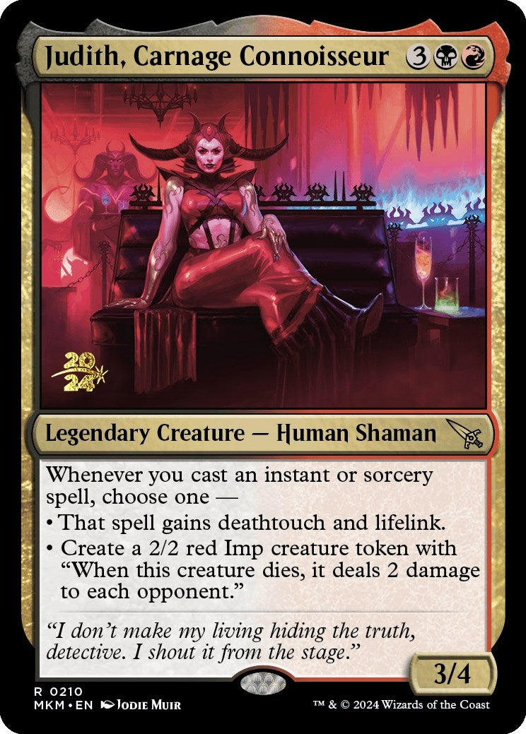 Image for Judith, Carnage Connoisseur (210) (Prerelease Cards) - Magic: The Gathering