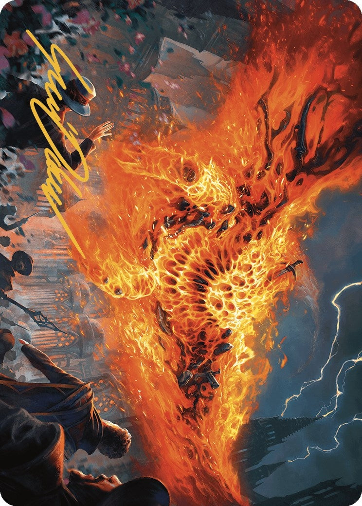 Image for Havoc Eater Art Card (Gold-Stamped Signature) (48) (Murders at Karlov Manor) - Magic: The Gathering