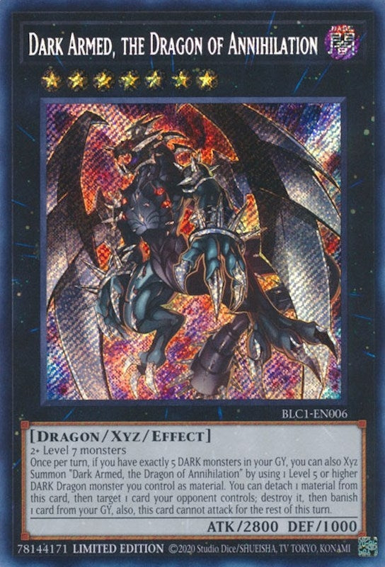 Image for Dark Armed, the Dragon of Annihilation (BLC1-EN006) (BLC1) - YuGiOh