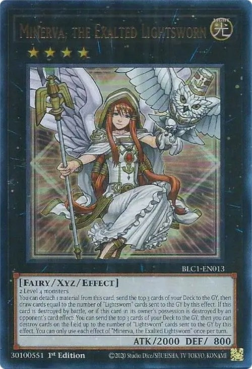 Image for Minerva, the Exalted Lightsworn (BLC1-EN013) (BLC1) - YuGiOh