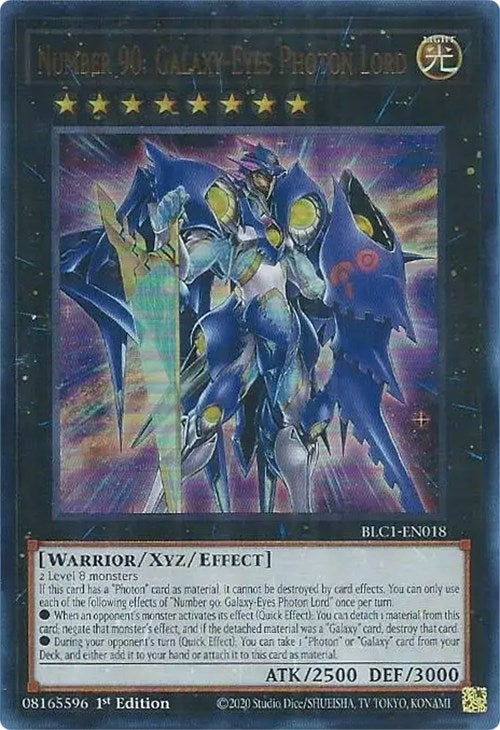 Image for Number 90: Galaxy-Eyes Photon Lord (BLC1-EN018) (BLC1) - YuGiOh