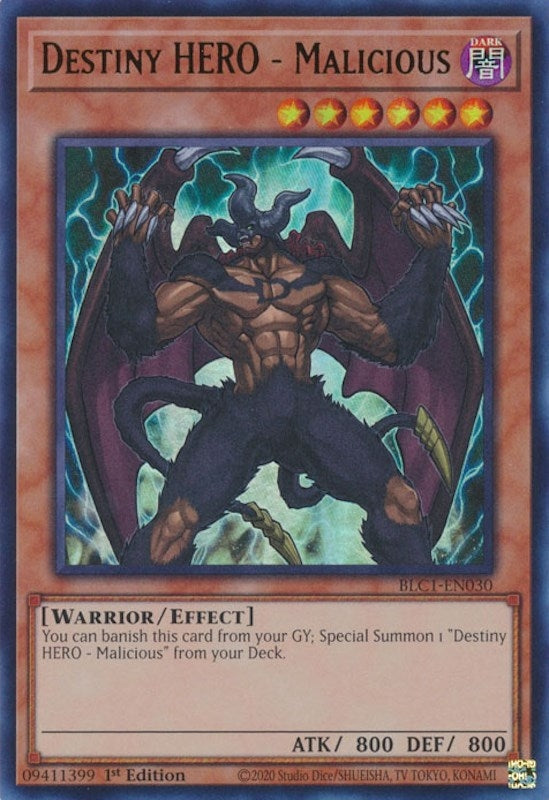 Image for Destiny HERO - Malicious (BLC1-EN030) (BLC1) - YuGiOh
