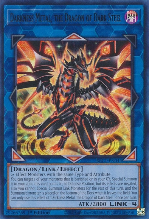 Image for Darkness Metal, the Dragon of Dark Steel (BLC1-EN044) (BLC1) - YuGiOh
