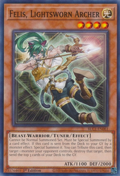 Image for Felis, Lightsworn Archer (BLC1-EN061) (BLC1) - YuGiOh