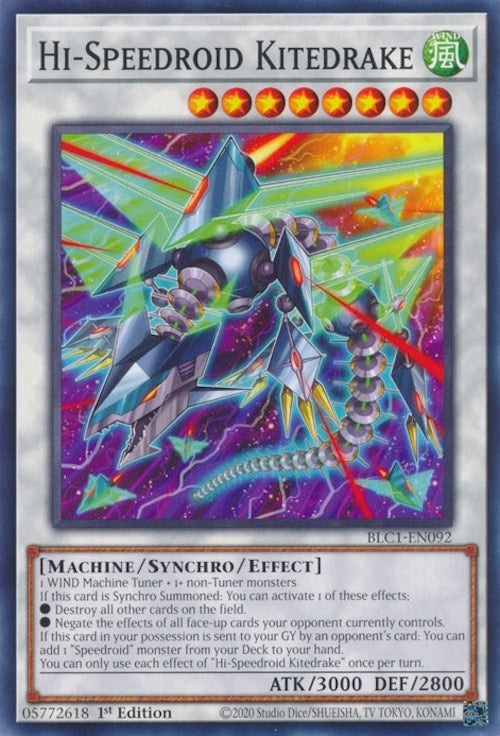 Image for Hi-Speedroid Kitedrake (BLC1-EN092) (BLC1) - YuGiOh