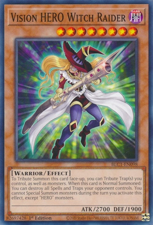Image for Vision HERO Witch Raider (BLC1-EN098) (BLC1) - YuGiOh