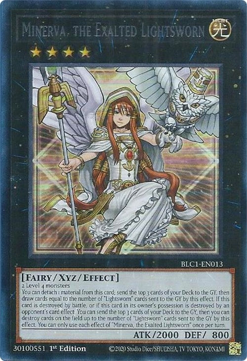 Image for Minerva, the Exalted Lightsworn (Silver) (BLC1-EN013) (BLC1) - YuGiOh