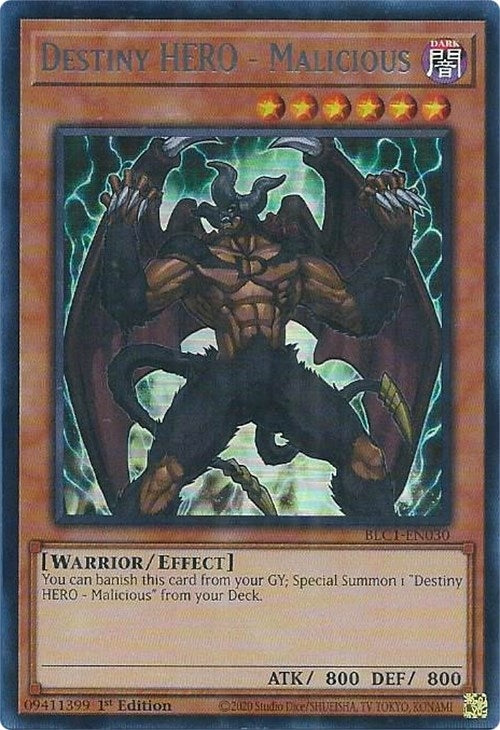 Image for Destiny HERO - Malicious (Silver) (BLC1-EN030) (BLC1) - YuGiOh