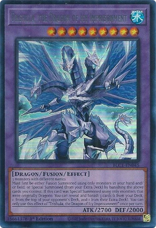 Image for Trishula, the Dragon of Icy Imprisonment (Silver) (BLC1-EN045) (BLC1) - YuGiOh