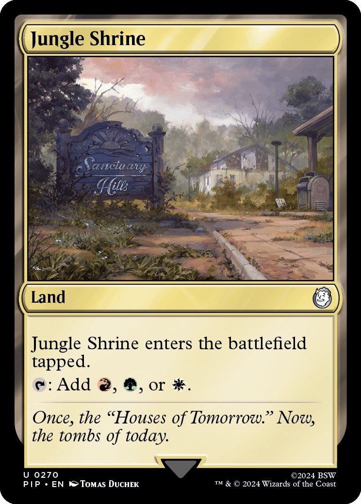 Image for Jungle Shrine (270) (Universes Beyond: Fallout) - Magic: The Gathering
