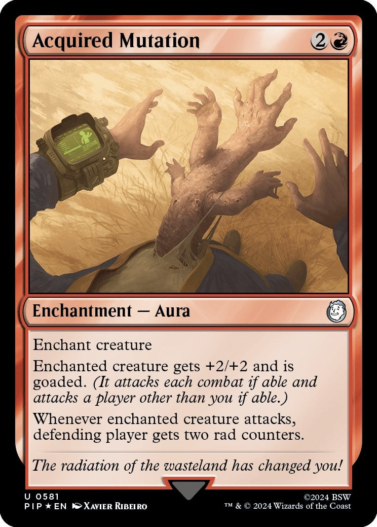 Image for Acquired Mutation (Surge Foil) (581) (Universes Beyond: Fallout) - Magic: The Gathering