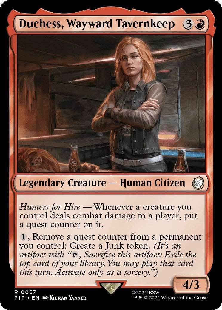 Image for Duchess, Wayward Tavernkeep (57) (Universes Beyond: Fallout) - Magic: The Gathering